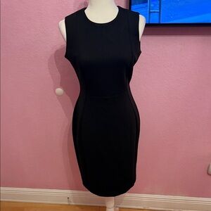 Calvin Klein Black Sleeveless Pencil Dress